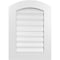 Ekena Millwork Arch Top Surface Mount PVC Gable Vent: Non-Functional, w/ 3-1/2"W x 1"P Standard Frame, 20"W x 26"H GVPAR20X2601SN - alternate 1